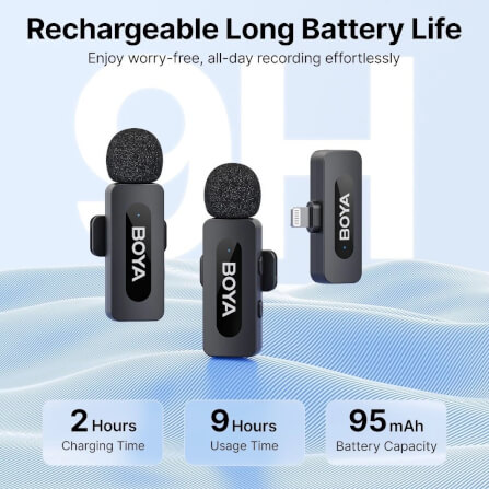 ไมโครโฟนไร้สาย BOYA MICROPHONE BOYA BY-V1 (V2.0)_3